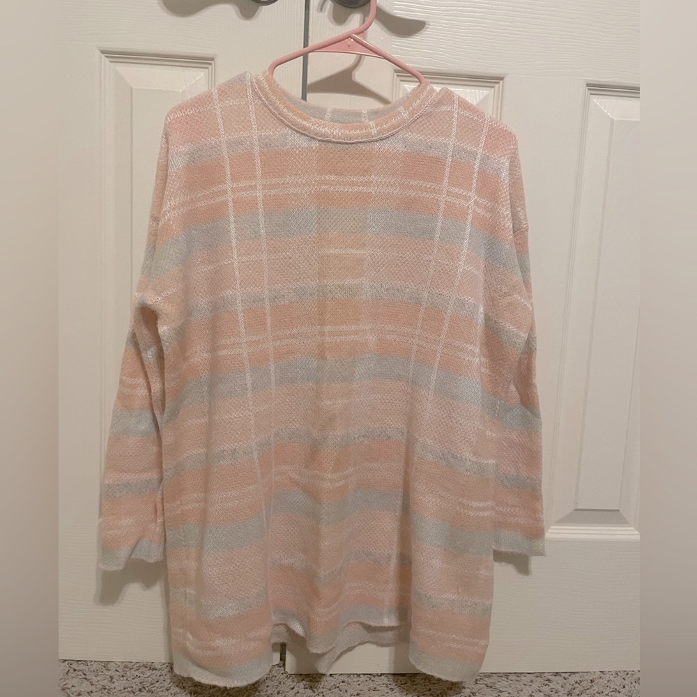 Lou & Grey oversized plaid sweater, worn once.